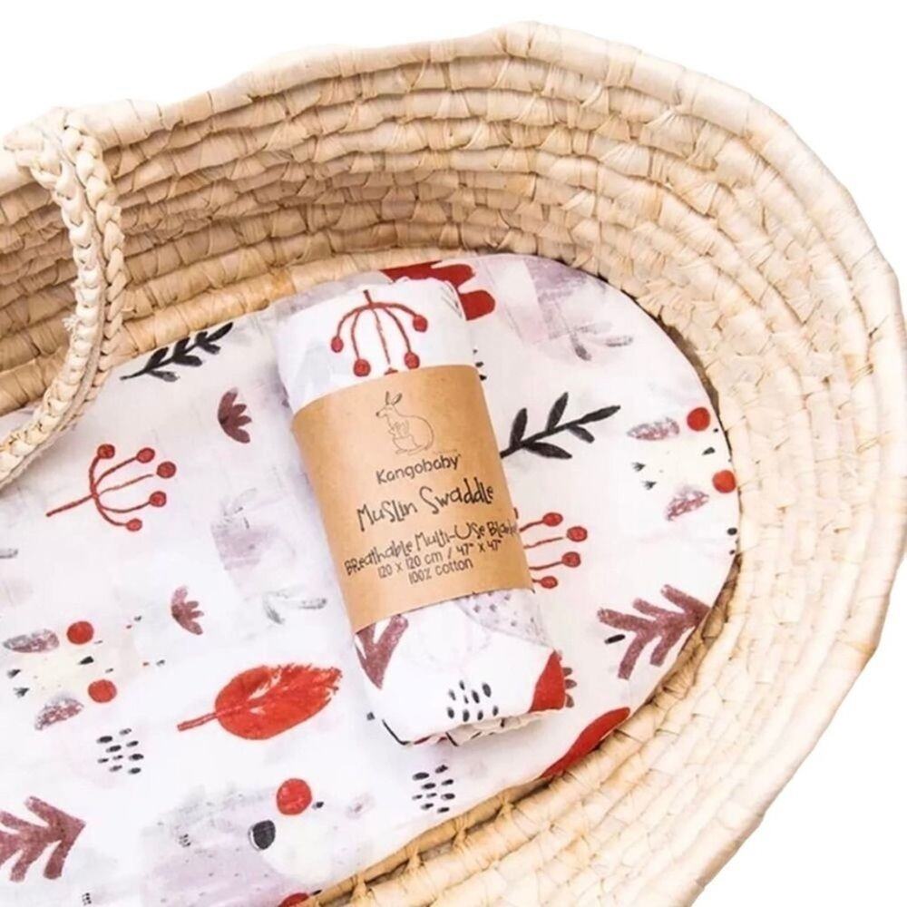 New Harvest fall colors  cotton muslin swaddle baby